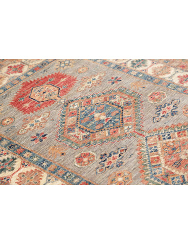 Tappeto Kazak Fine Pakistan 123x188 Grigio Blua