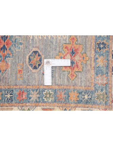 Tappeto Kazak Fine Pakistan 123x188 Grigio Blua
