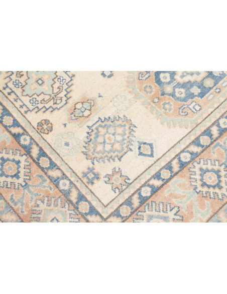 Rug Kazak Afghanistan 150x198 Cream Blue Peach