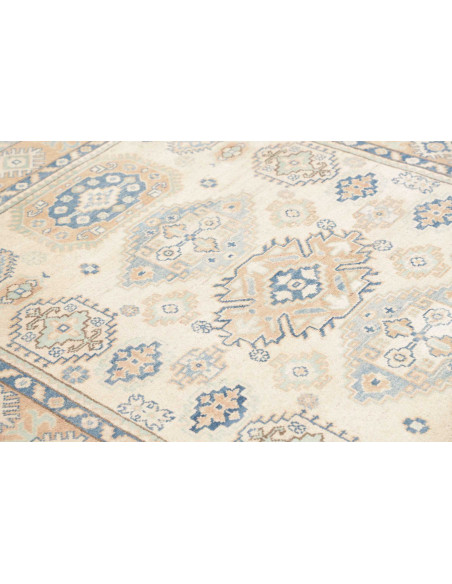 Rug Kazak Afghanistan 150x198 Cream Blue Peach