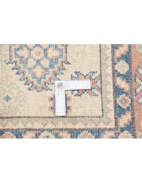 Rug Kazak Afghanistan 150x198 Cream Blue Peach