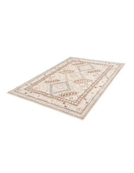 Tappeto Kazak Afghanistan 155x209 Avorio Crema