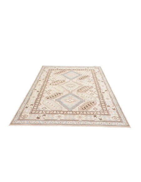 Tappeto Kazak Afghanistan 155x209 Avorio Crema