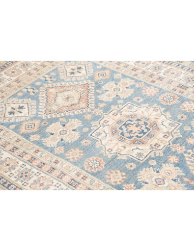 Tappeto Kazak Afghanistan 124x183 Azzurro Chiar