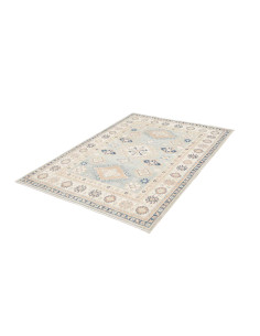 Tappeto Kazak Afghanistan 129x179 Azzurro Crema 2