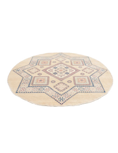 Tappeto Kazak Afghanistan 201x198 Crema Avorio