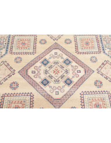 Tappeto Kazak Afghanistan 201x198 Crema Avorio