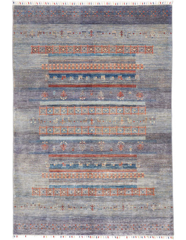 Rug Siva Pakistan 168x244 Grey Blue Terracotta