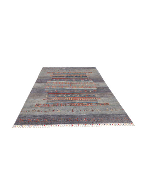 Rug Siva Pakistan 168x244 Grey Blue Terracotta