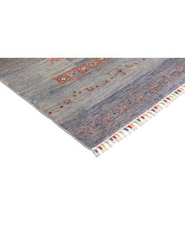 Rug Siva Pakistan 168x244 Grey Blue Terracotta