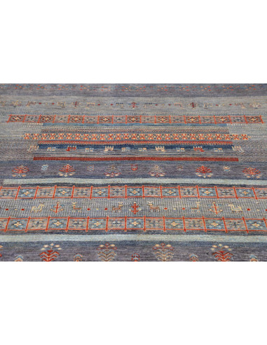 Rug Siva Pakistan 168x244 Grey Blue Terracotta