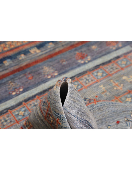 Rug Siva Pakistan 168x244 Grey Blue Terracotta
