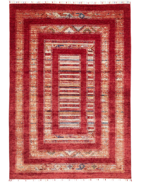 Tappeto Siva Pakistan 169x242 Rosso Intenso Bei