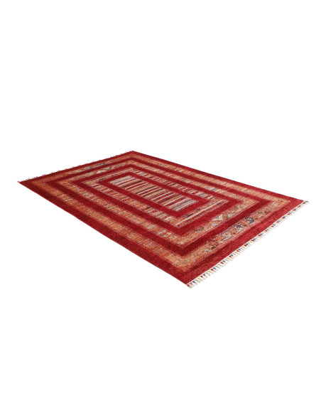 Tappeto Siva Pakistan 169x242 Rosso Intenso Bei