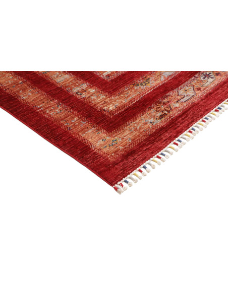 Tappeto Siva Pakistan 169x242 Rosso Intenso Bei