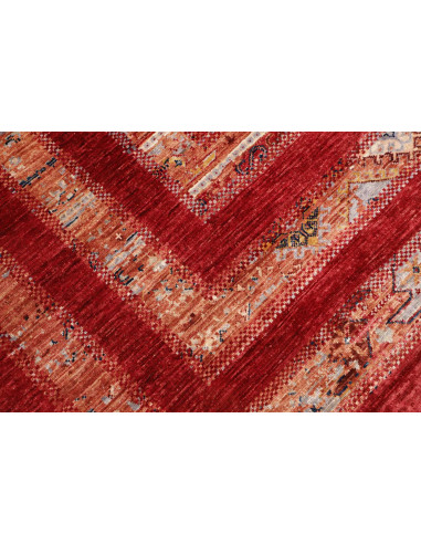 Tappeto Siva Pakistan 169x242 Rosso Intenso Bei