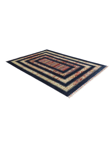 Tappeto Siva Pakistan 169x240 Blu Marino Beige
