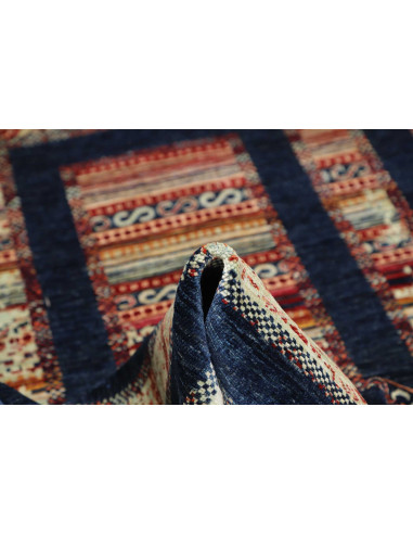 Tappeto Siva Pakistan 169x240 Blu Marino Beige