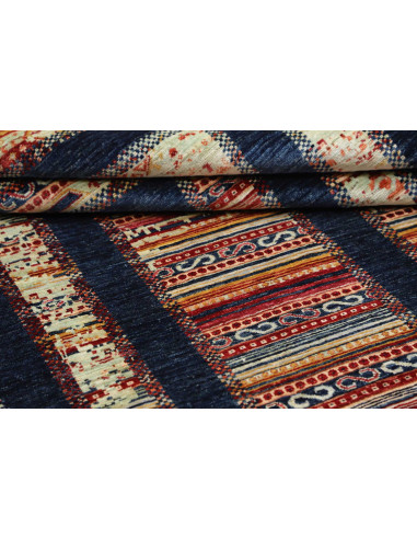 Tappeto Siva Pakistan 169x240 Blu Marino Beige