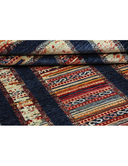 Tappeto Siva Pakistan 169x240 Blu Marino Beige