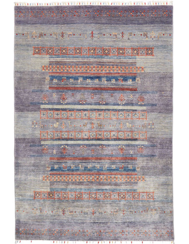 Tappeto Siva Pakistan 167x248 Blu Grigio Lavand