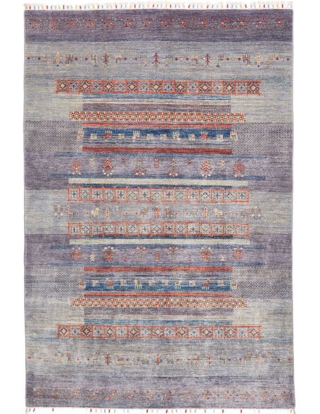 Tappeto Siva Pakistan 167x248 Blu Grigio Lavand