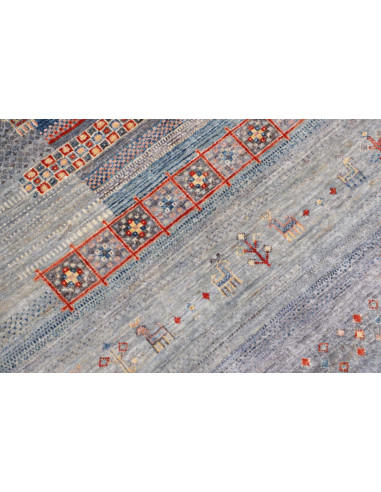 Tappeto Siva Pakistan 167x248 Blu Grigio Lavand
