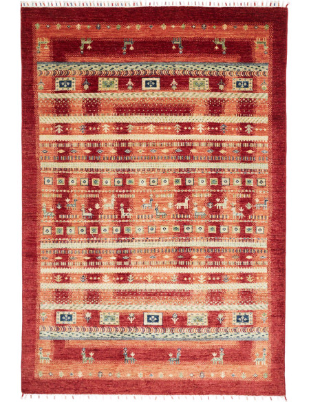Tappeto Siva Pakistan 170x251 Rosso Terracotta