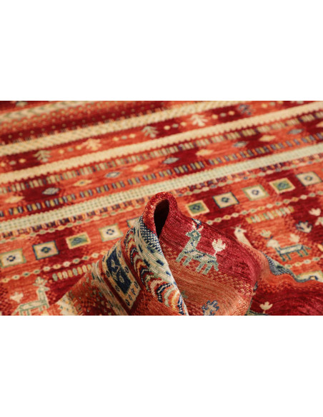 Tappeto Siva Pakistan 170x251 Rosso Terracotta