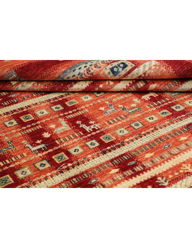 Tappeto Siva Pakistan 170x251 Rosso Terracotta