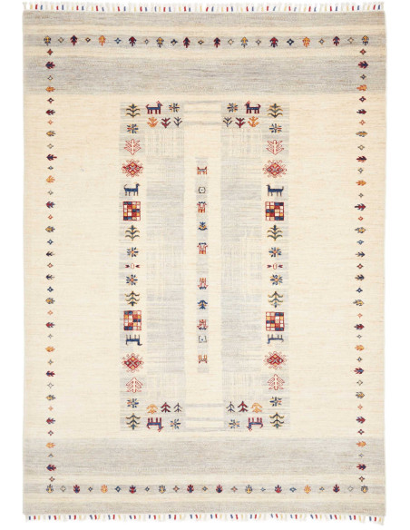 Tappeto Siva Pakistan 172x241 Crema Grigio Mult