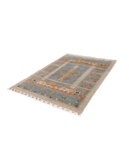Tappeto Siva Pakistan 150x202 Blu Grigio Beige