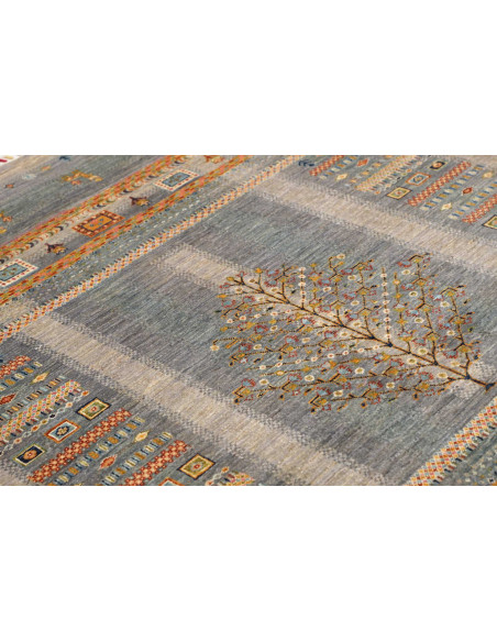 Tappeto Siva Pakistan 150x202 Blu Grigio Beige