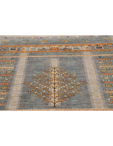 Tappeto Siva Pakistan 150x202 Blu Grigio Beige