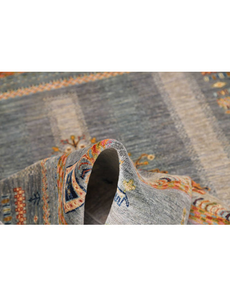 Tappeto Siva Pakistan 150x202 Blu Grigio Beige