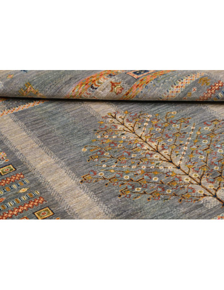 Tappeto Siva Pakistan 150x202 Blu Grigio Beige