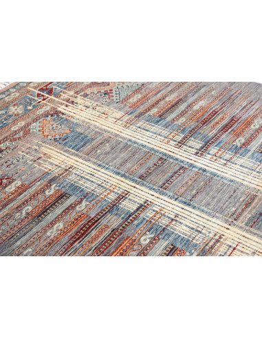 Tappeto Siva Pakistan 148x193 Grigio Blu Celest