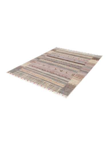 Tappeto Siva Pakistan 155x194 Grigio Chiaro Bei