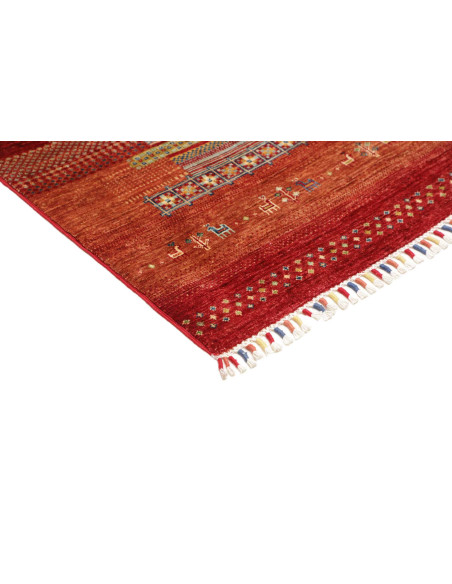 Tappeto Siva Pakistan 125x183 Rosso Terracotta