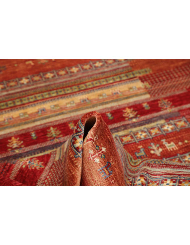 Tappeto Siva Pakistan 125x183 Rosso Terracotta