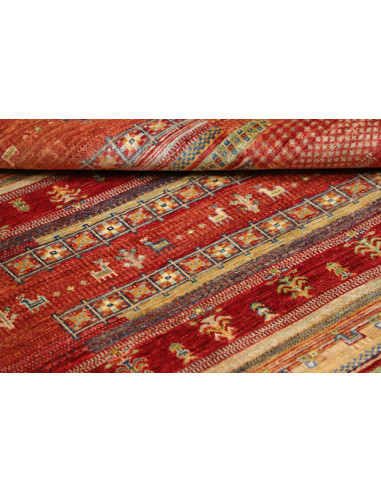 Tappeto Siva Pakistan 125x183 Rosso Terracotta