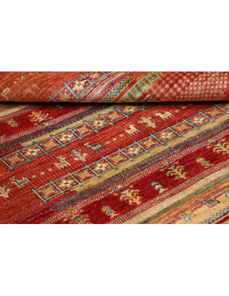 Tappeto Siva Pakistan 125x183 Rosso Terracotta