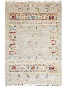 Rug Siva Pakistan 122x178 Grey Beige Red Blue G