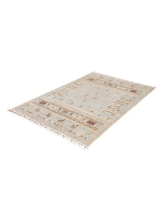 Rug Siva Pakistan 122x178 Grey Beige Red Blue G 2