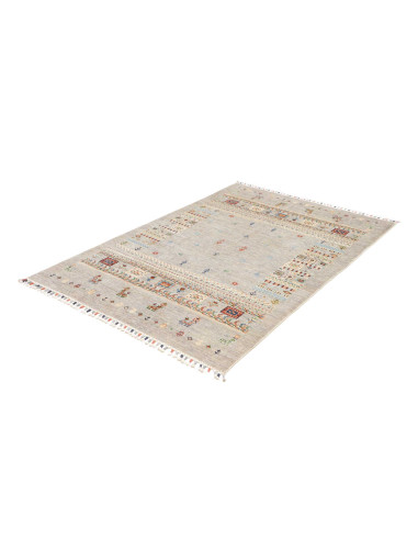 Rug Siva Pakistan 122x178 Grey Beige Red Blue G