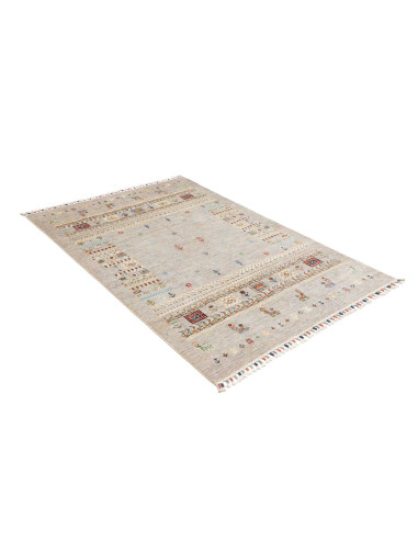 Rug Siva Pakistan 122x178 Grey Beige Red Blue G