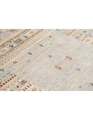 Rug Siva Pakistan 122x178 Grey Beige Red Blue G