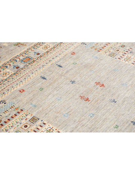 Rug Siva Pakistan 122x178 Grey Beige Red Blue G