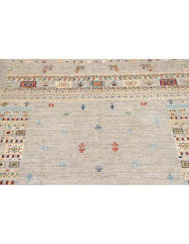Rug Siva Pakistan 122x178 Grey Beige Red Blue G