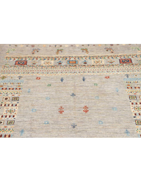 Rug Siva Pakistan 122x178 Grey Beige Red Blue G